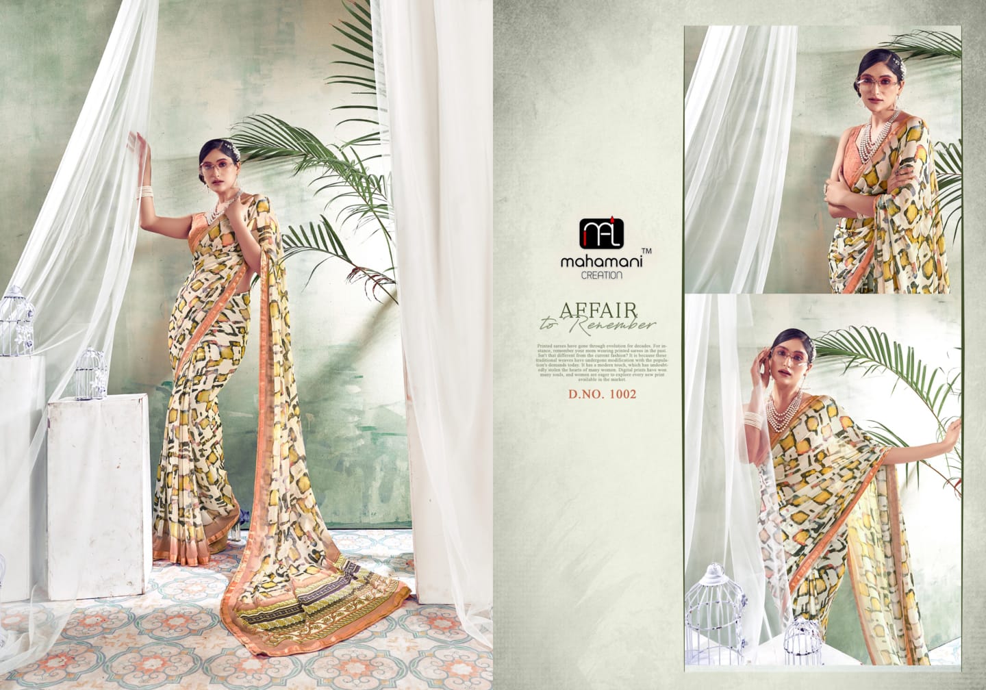 Colors Mahamani Printed Daily Wear Sarees Catalog